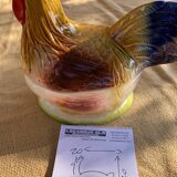 Chicken terrine - French rooster signed by Michel Caugant