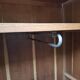 Vintage wardrobe with compass feet