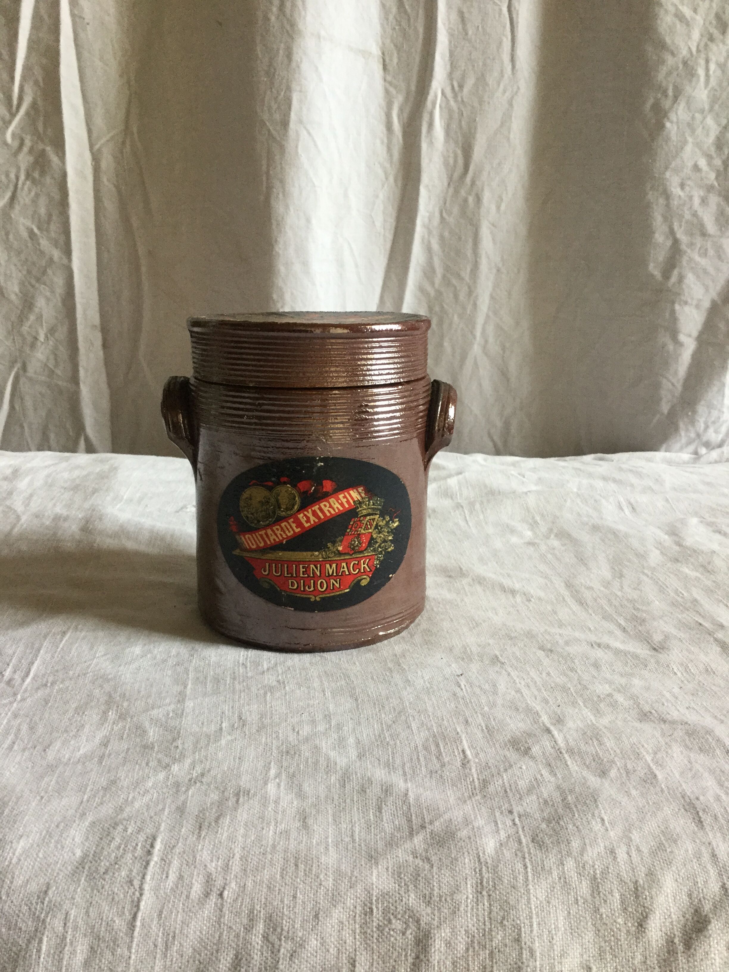 Pot à moutarde en grès