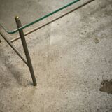 Steel and glass coffee table, circa 1950/60