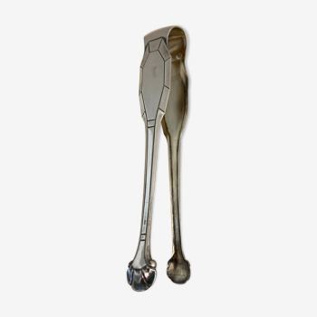 Art Deco solid silver sugar clip, Minerve hallmark