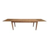 Table de ferme chêne 320 cm avec allonges 