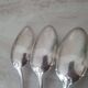 Large silver-plated metal spoon (silver hallmark) Louis XV style
