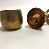 Vintage brass pineapple ice bucket 1970s