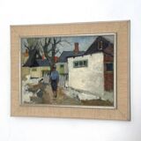 Swedish Oil on Panel – “Street ” by JOHN BÖRÉN