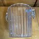 Vintage White Lucite Champagne Bucket FOUSSY Plexi + Metal Handles