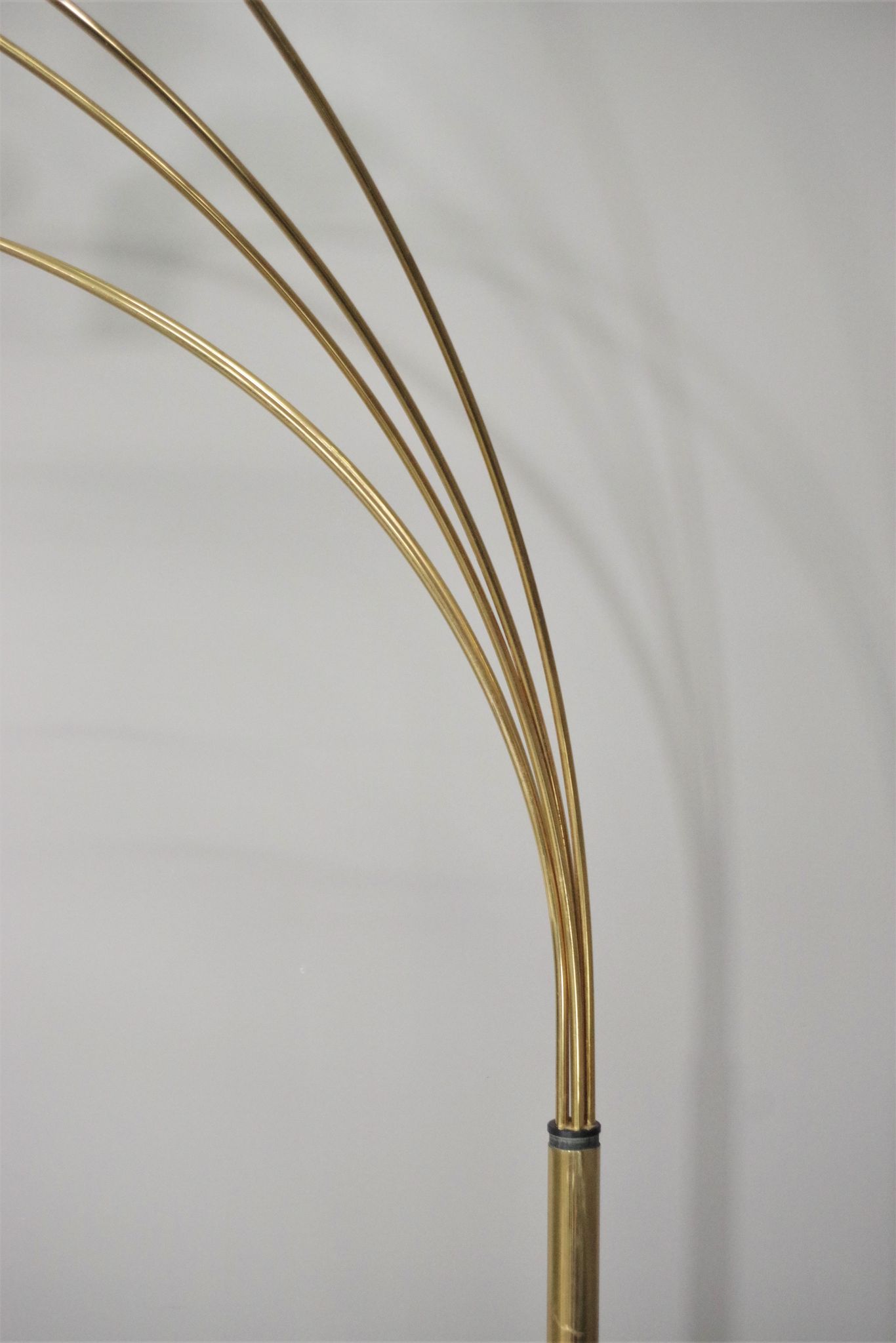 Brass floor chandelier, 70s