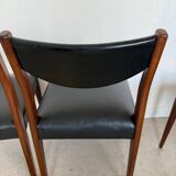 Lot de 4 chaises vintage scandinaves