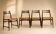 Set of 4 caned Scandinavian chairs — Denmark, 1980s