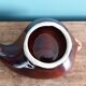 Flamed ceramic ashtray in Vallauris style from the 1970s.