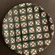 Flat glazed ceramic plate by Robert Picault, Vallauris 1960