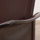 Tito Agnoli for Matteo Grassi leather dining table and six chairs