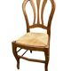 6 solid beech wooden chairs