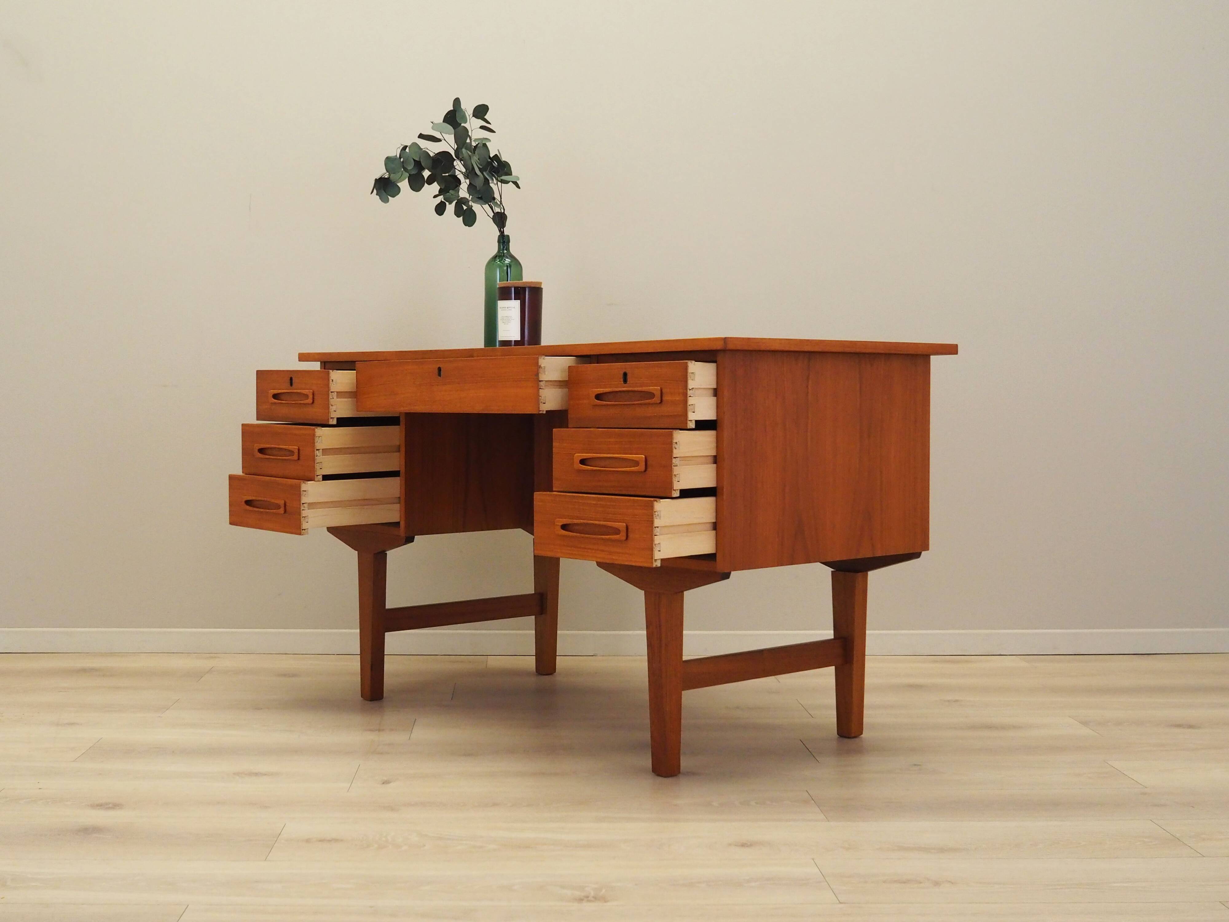 Teak desk, Danish design, 1960s, production: Denmark
