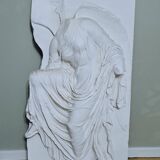 Plaster bas relief "Athena adjusting her sandal"
