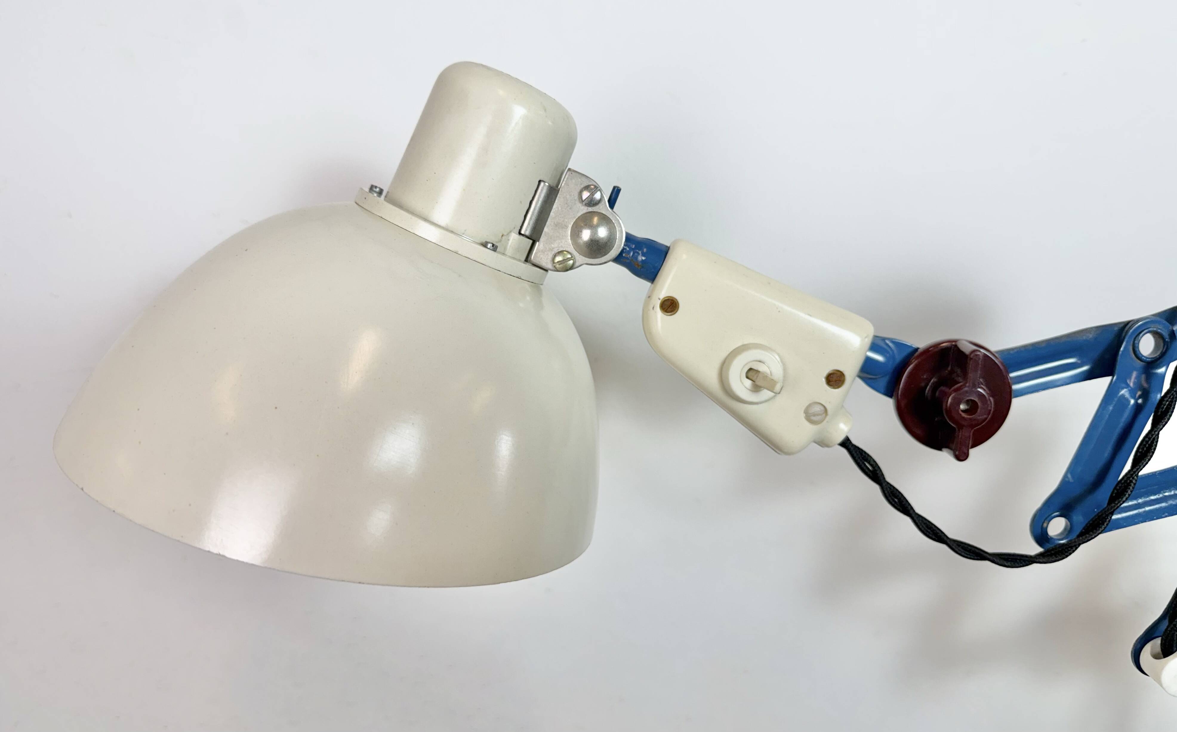 Industrial East German Scissor Lamp from VEB Zweckleuchtenbau Dresden, 1950