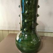 Green ceramic spiked vase Morocco