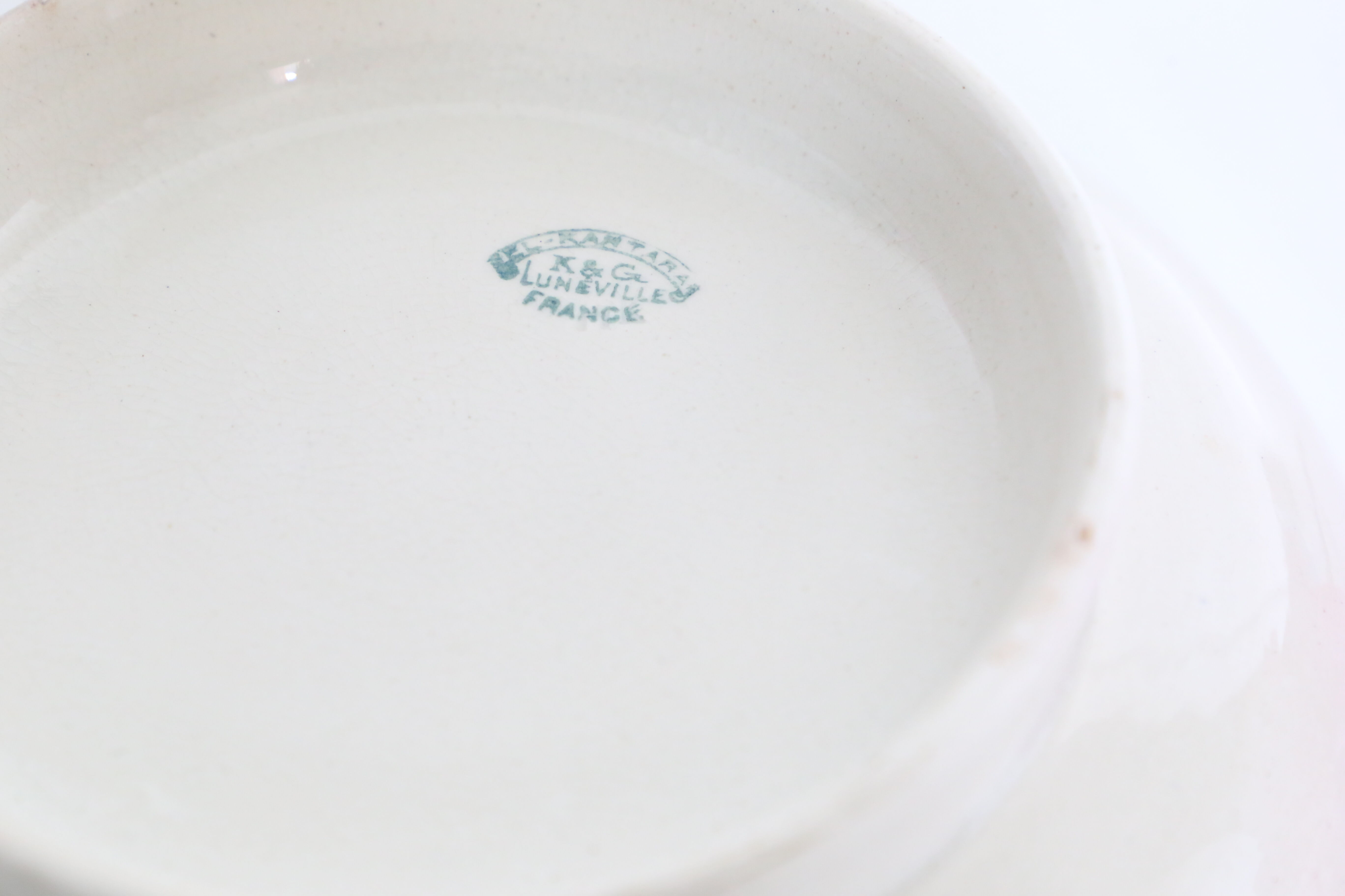 Fruit bowl, dish on pedestal, Luneville, Vintage