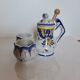 Mustard, salt and pepper shaker set with Rouen decor