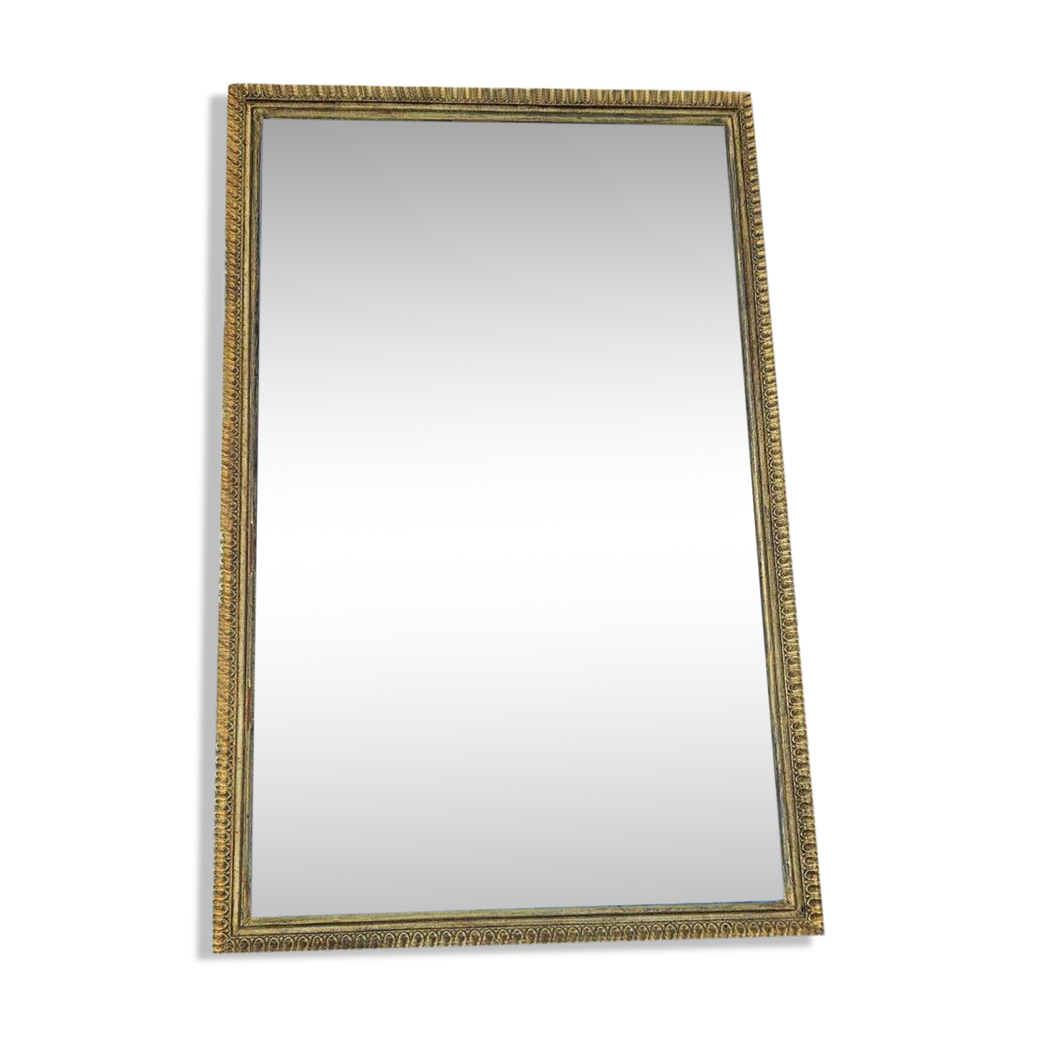 Large Antique Gilded Mirror Height 105 cm