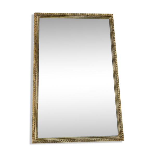 Grand Miroir Ancien Doré Haut 105 cm — Beyit