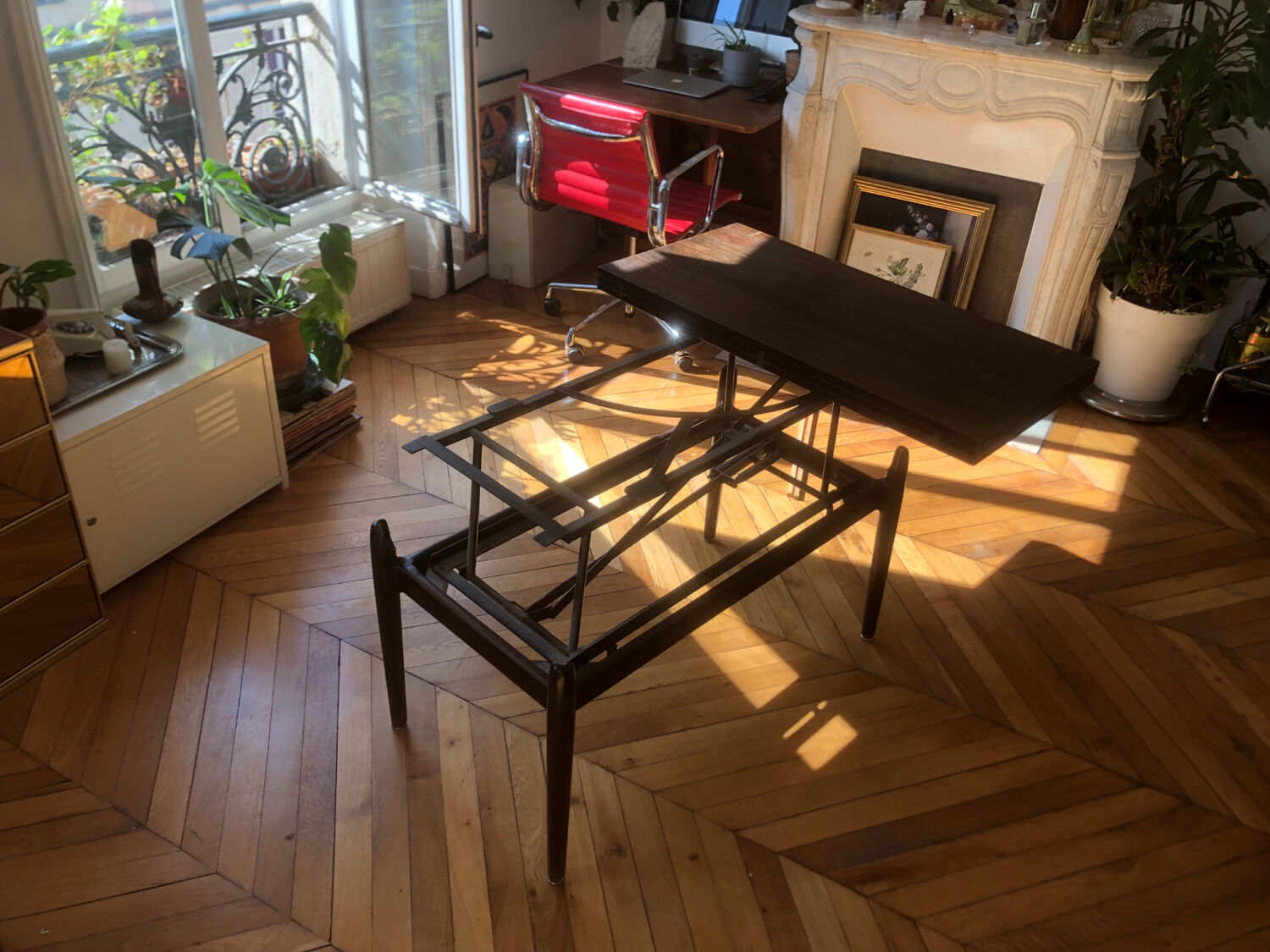 Table basse modulable de albert ducrot, et éditée par ducal 1950