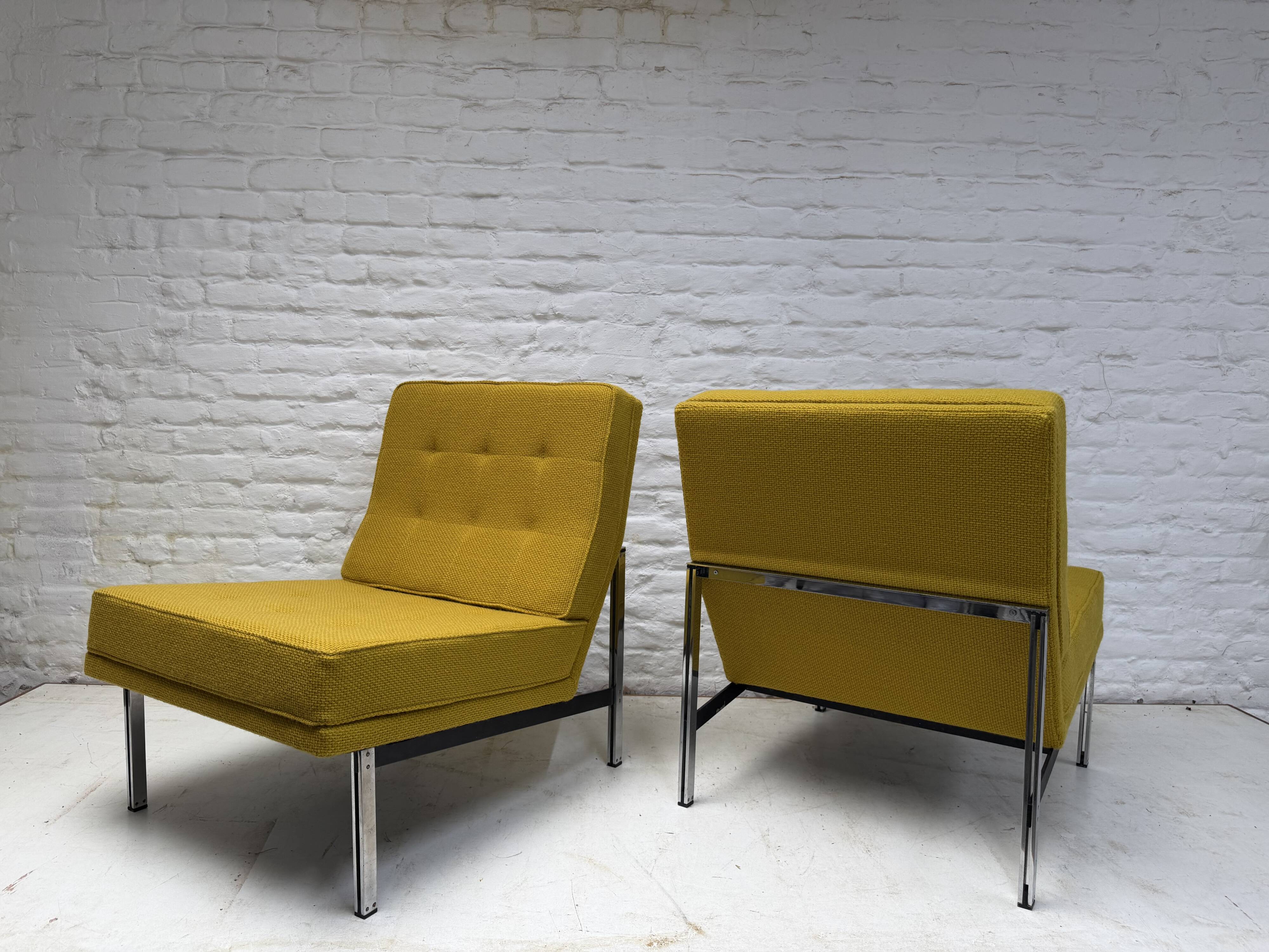 Paire de chauffeuses Knoll Parallel bar