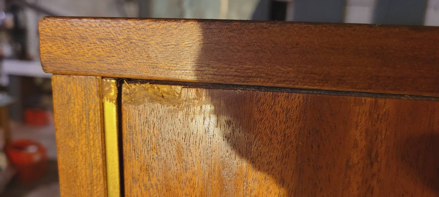 Armoire 60's placage teck