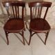 Set  de 2 chaises bistrot années 40 Fischel Wissembourg
