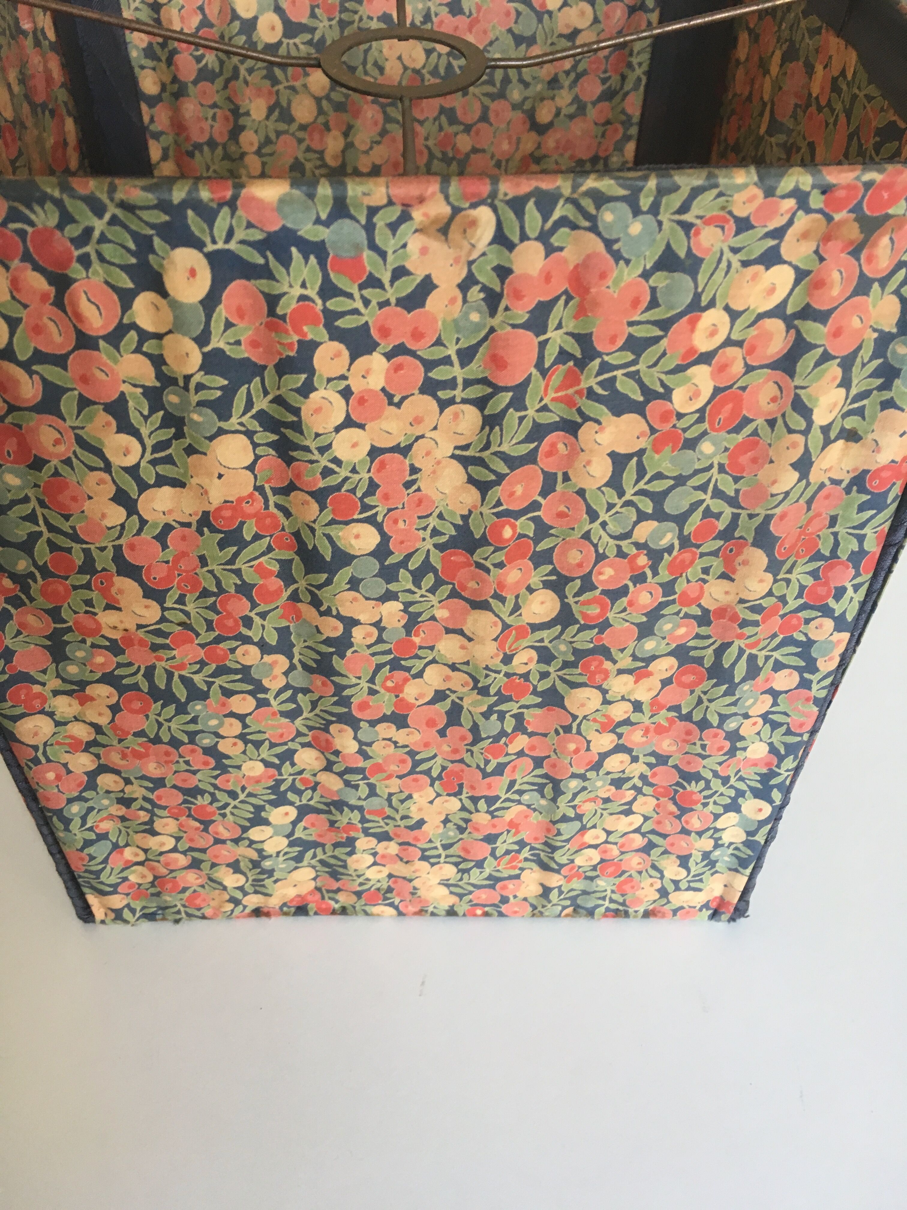 Suspension lampshade in Liberty of London 70s