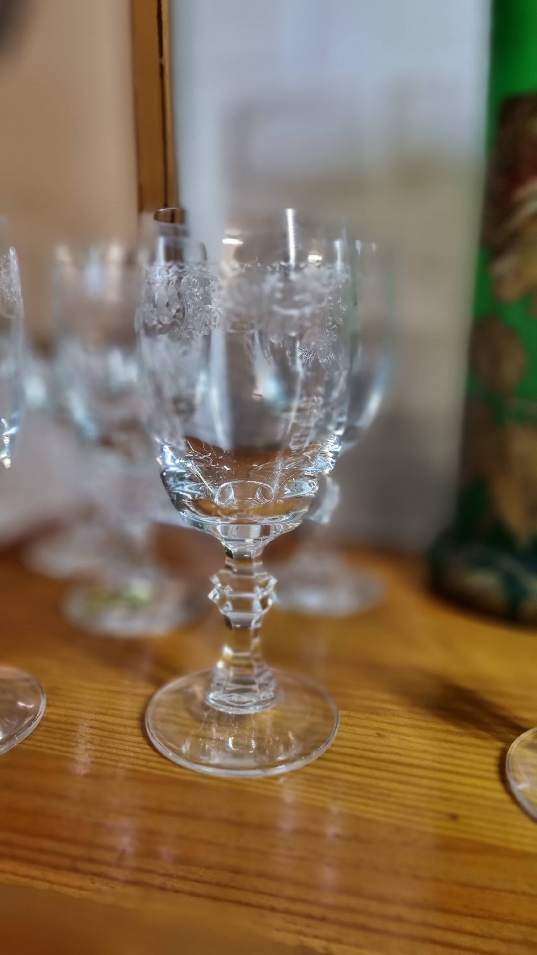 Bohemian crystal glasses