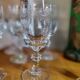 Suite de 6 verres en cristal de Bohême