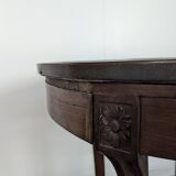 Table bouillotte ou guéridon en acajou de style Louis XVI