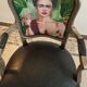 renovated Louis XV style armchair, Frida Kahlo folder
