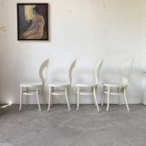 Set of 4 Baumann bistro chairs, Mouette model