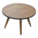 Round vintage teak tripod dining table