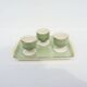 3 antique egg cups on a ceramic tray – Villeroy Boch
