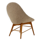 1960s Miroslav Navratil Shell Lounge Chair, Czechoslovakia