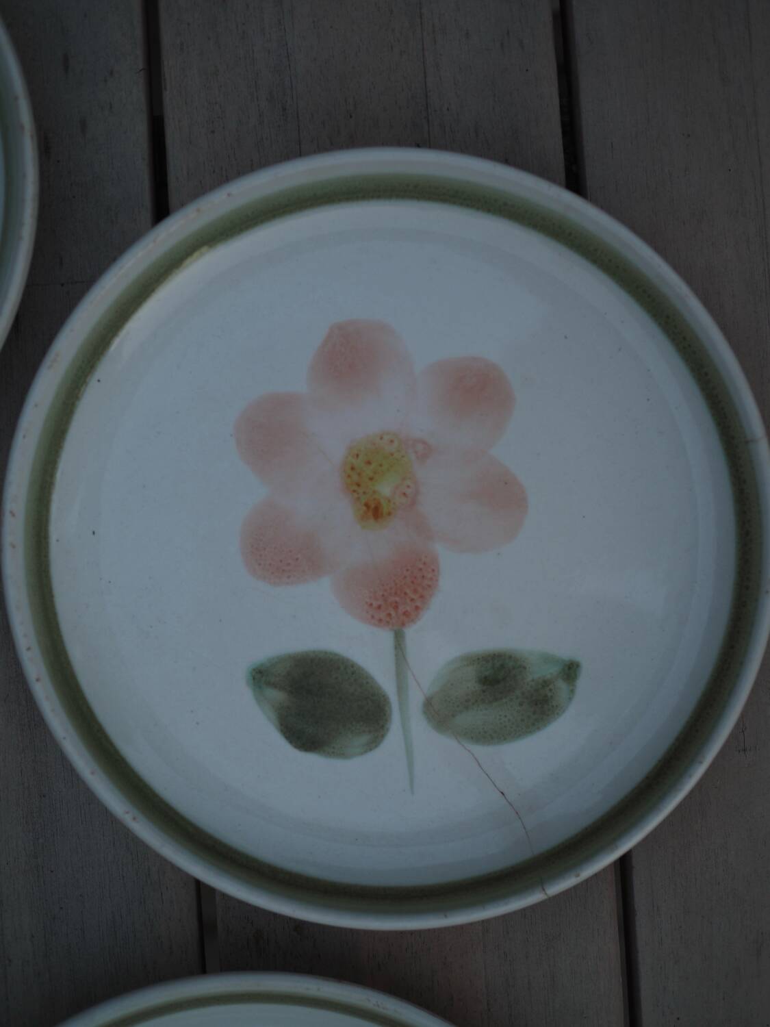 9 Sarreguemines plates, Régine model (Rare)