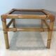 Bamboo coffee table and smoked glass