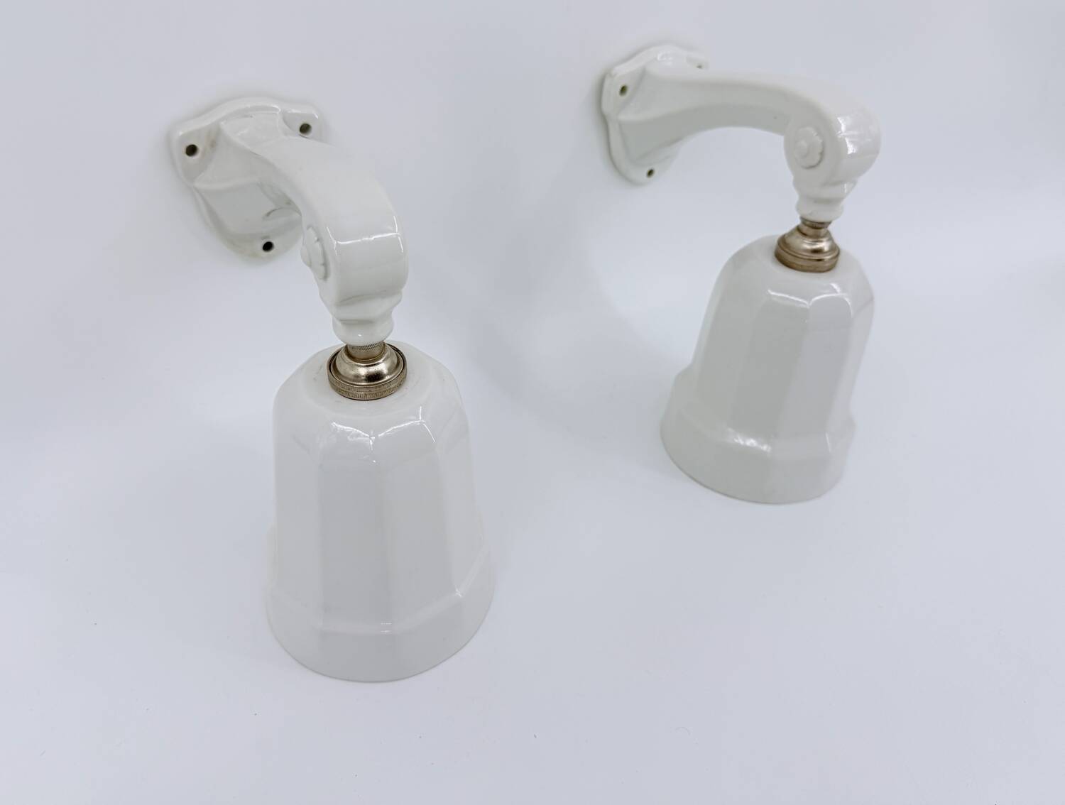 Art Deco porcelain wall lights