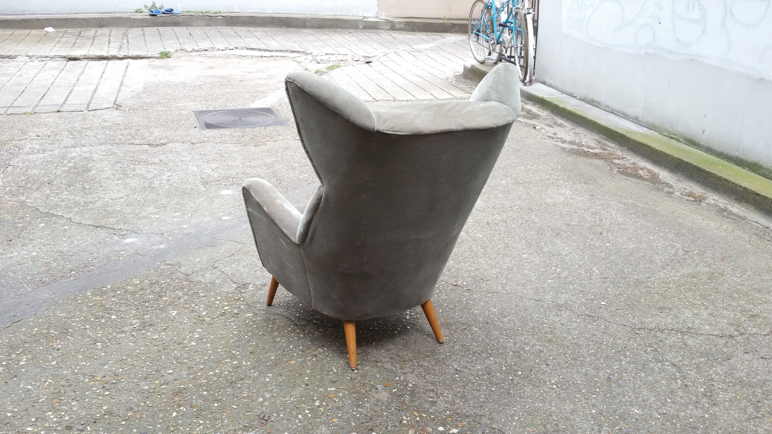 Exceptional Chair has ears Wingback chair years 50