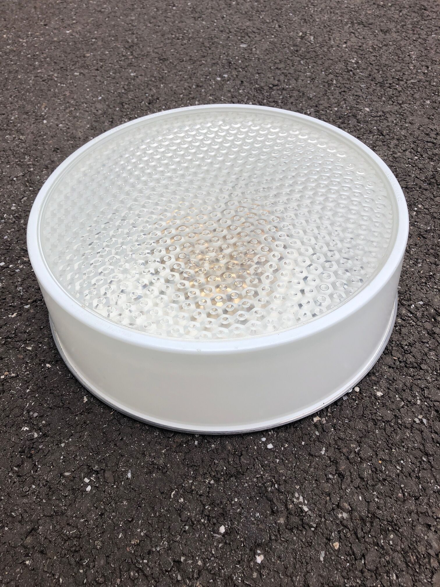 70s holophane wall sconce