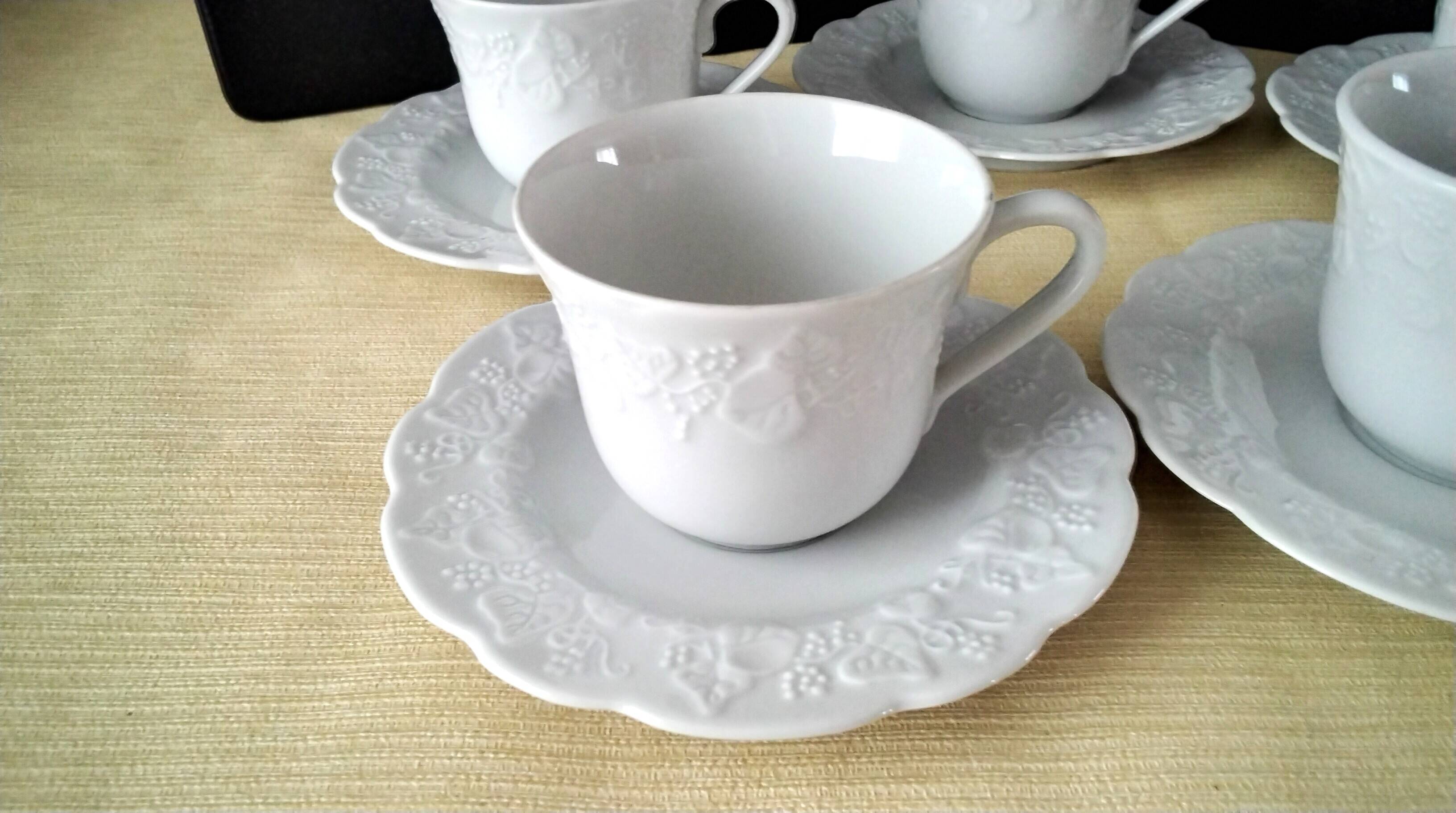 5 porcelain coffee cups Wild Ivy