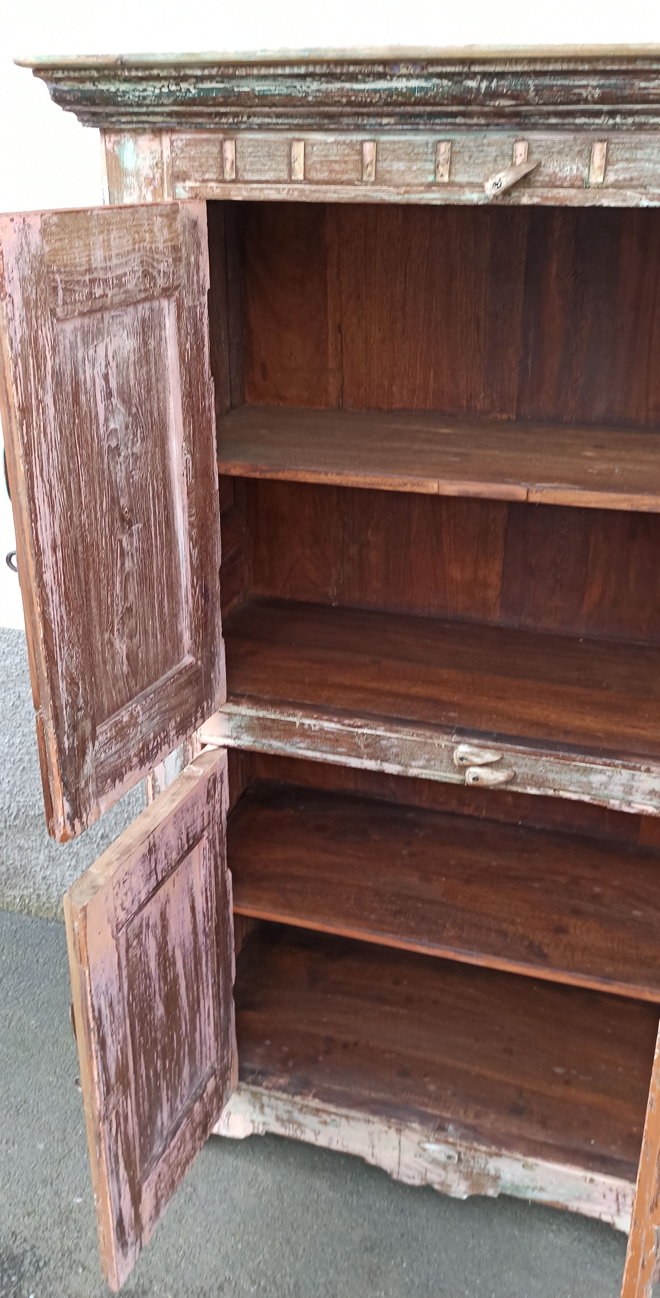 Antique wooden wardrobe