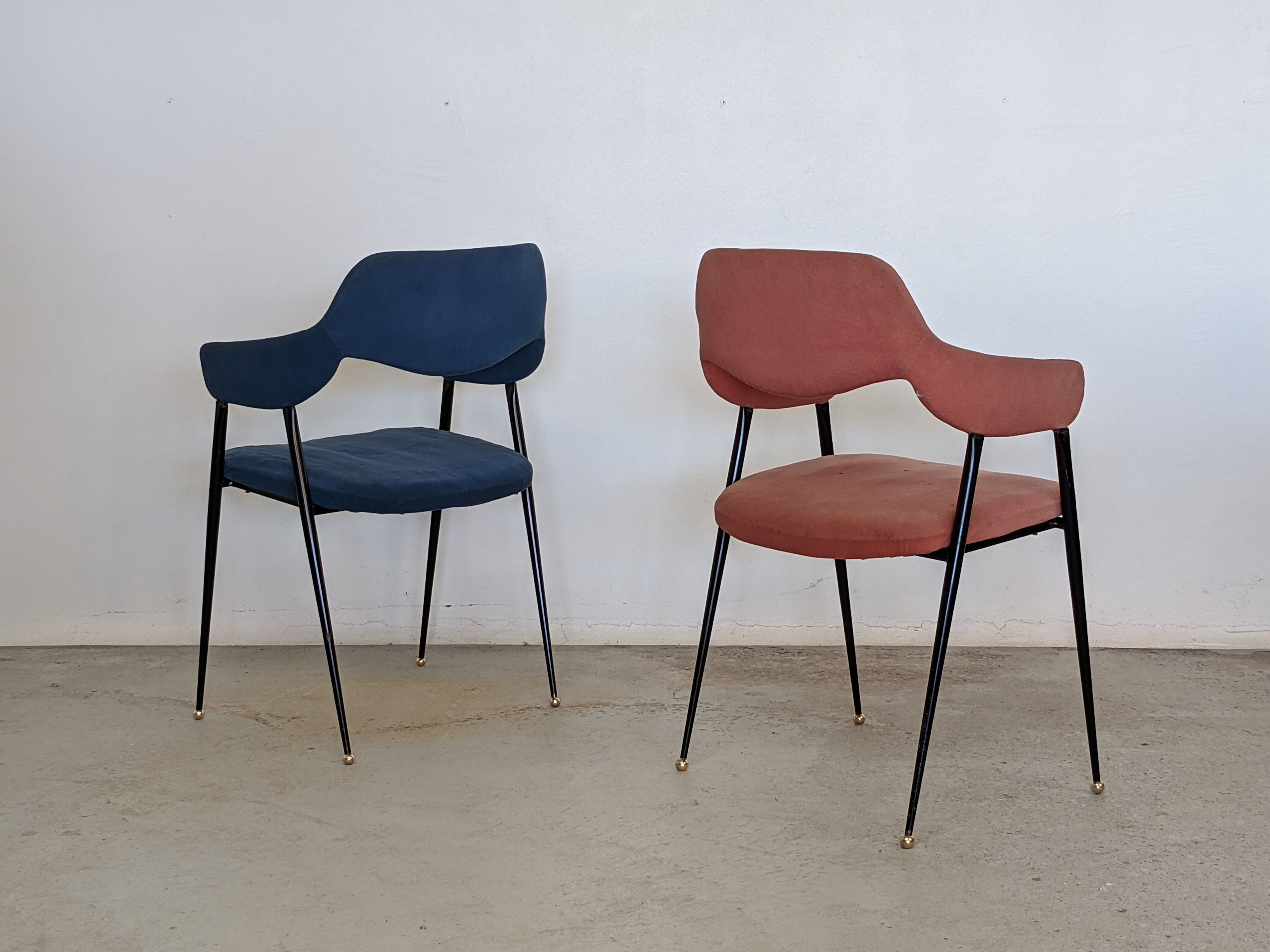 Pair of compass chairs - 50s