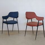Pair of compass chairs - 50s
