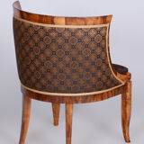 Restored Biedermeier Walnut Armchair, Vienna, Austria, 1820s