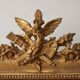 Old gilded mirror with A pediment