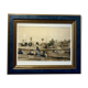 Orientalist engraving, view of the Shereef Bey Palace in Cairo, 20th century